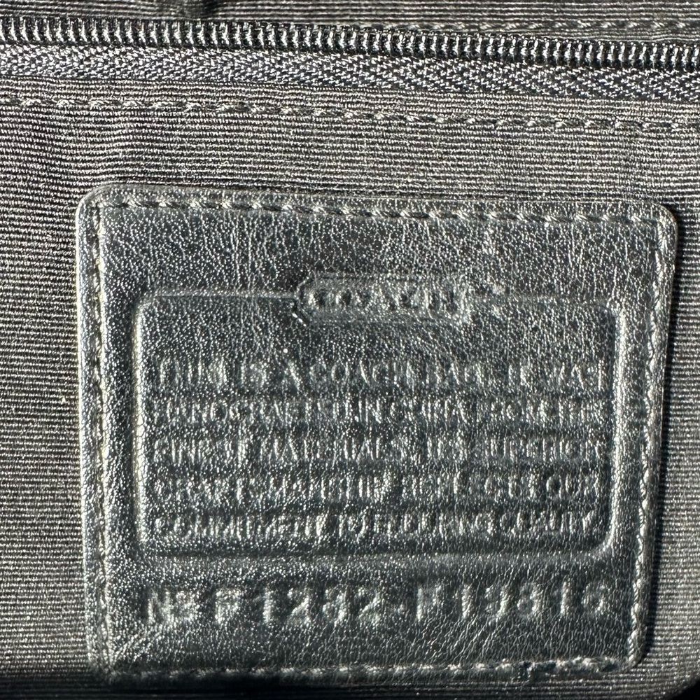 Coach Peyton Signature Black And Gray Bag Tote Crossbody Shoulder - Picture 3 of 8